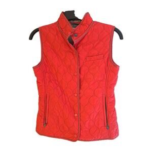 Jan Mayen Pink Snap Button‎ Front Sleeveless Outdoor Quilted Vest Womans Size 40